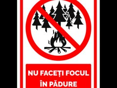 Indicator de securitate nu faceti focul in padure